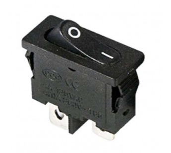 Переключатель RWB-103 (MRS-101-5, KCD1-110/2P)on-off 2 контакта 6А, 250В (чёрный)#2079595