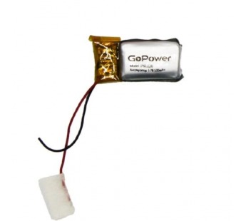 Аккумулятор Li-Pol LP601120 PK1 3.7V 100mAh (толщ.6,0мм, шир.11мм, дл.20мм) "GoPower"#2047851