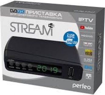 Ресивер  Perfeo DVB-T2/C "STREAM" для цифр.TV, Wi-Fi, IPTV, HDMI, 2 USB, DolbyDigital, пульт ДУ#1816463