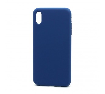 Чехол Silicone Case без лого для Apple iPhone XS Max (полная защита) (020) синий#1690885