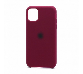 Чехол Silicone Case с лого для Apple iPhone 11 Pro Max/6.5 (052) бордовы#1705231