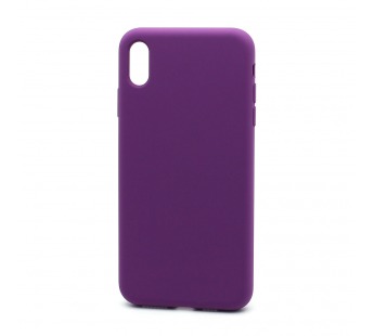 Чехол Silicone Case без лого для Apple iPhone XS Max (045) фиолетовый#1692676