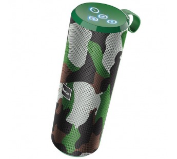 Колонка беспроводная Hoco BS33,(USB/FM/TF/AUX)  цвет камуфляж зеленый#1718929