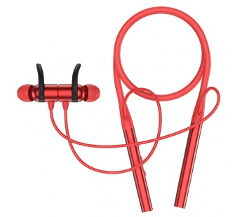 Наушники Bluetooth с микрофоном HOCO S18, (Встроенный кабель для зарядки телефонов) , цвет красный#1832533