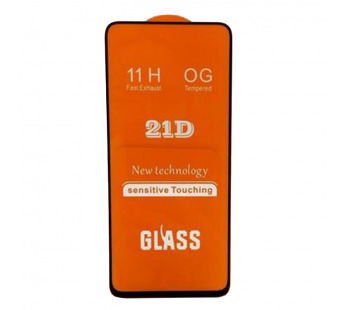 Защитное стекло Tecno Camon 15/15 Air/Spark 5 (2021) (Full Glue) тех упаковка Черное#1698838