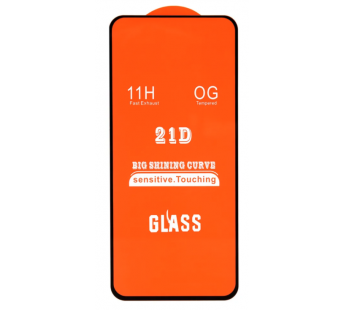 Защитное стекло Tecno Camon 15/15 Air/Spark 5 (2021) (Full Glue) тех упаковка Черное#1789038