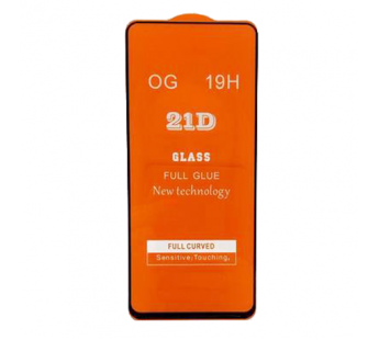 Защитное стекло Tecno Pova 2 (2021) (Full Glue) тех упаковка Черное#1699008