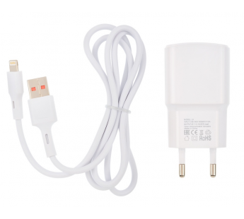 СЗУ VIXION L5i (1-USB/2.1A) + Lightning кабель 1м (белый)#1697980