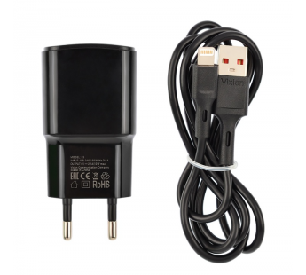 СЗУ VIXION L5i (1-USB/2.1A) + Lightning кабель 1м (черный)#1697984