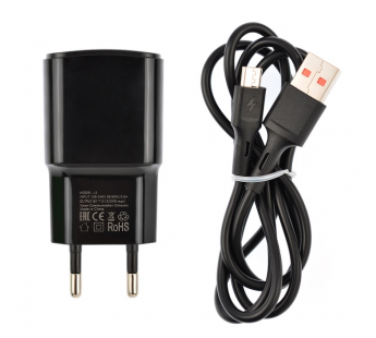 СЗУ VIXION L5m (1-USB/2.1A) + micro USB кабель 1м (черный)#1698003