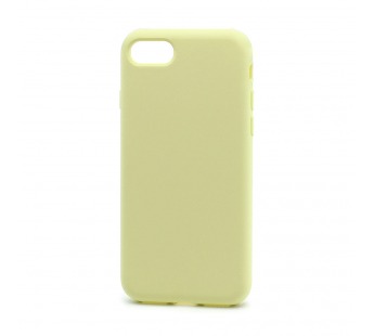 Чехол Silicone Case без лого для Apple iPhone 7/8/SE 2020 (полн. защ) (051) светло желтый#1695021