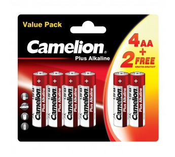 Элемент питания LR 6 Camelion Plus BL4+2#1699110