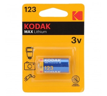 Элемент питания CR123A (3V) Kodak Max BL-1#1699114