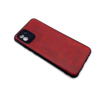 Чехол Samsung A03 (2022) Кожа Красный#1697997