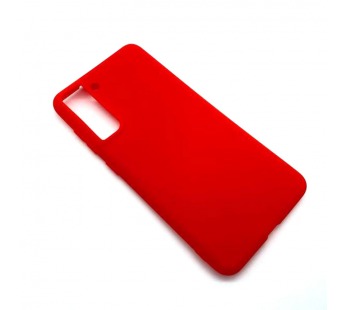 Чехол Samsung S21FE (2022) Силикон Матовый Красный#1697556