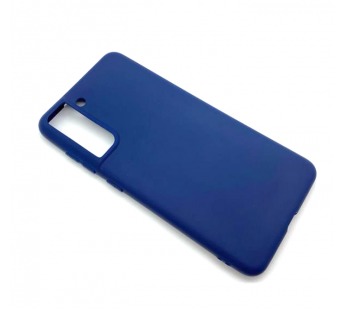 Чехол Samsung S21FE (2022) Силикон Матовый Темно-Синий#1697554