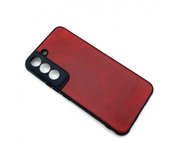 Чехол Samsung S22 (2022) Кожа Красный#1697702