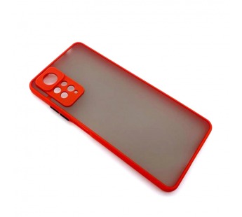 Чехол Xiaomi Redmi Note 11 Pro (2022) Противоударный Матовый Красный#1697770
