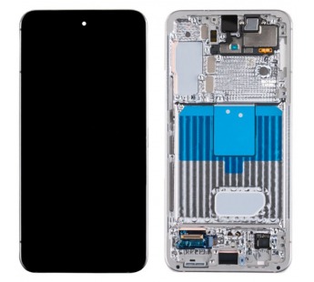 Дисплей для Samsung Galaxy S22 (S901B) модуль с рамкой Белый - OR (SP)#1809329