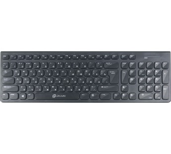 Клавиатура + мышь Оклик 220M USB  slim Multimedia #2013722