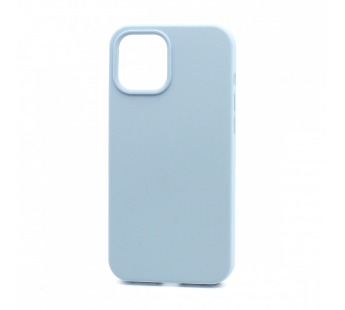 Чехол Silicone Case без лого для Apple iPhone 12 Pro Max/6.7 (полная защита) (043) голубой#1701278