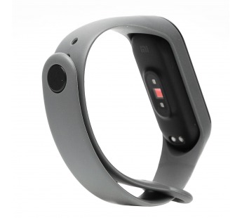 Ремешок - WB13 Xiaomi Mi Band 3/Mi Band 4 силикон на кнопке (регулируемый) (gray) (205858)#1703066