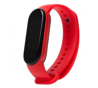 Ремешок - WB13 для "Xiaomi Mi Band 5/Mi Band 6" силиконовый (red) (205864)#1703077