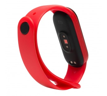 Ремешок - WB13 для "Xiaomi Mi Band 5/Mi Band 6" силиконовый (red) (205864)#1703078