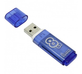 Флэш накопитель USB  8 Гб Smart Buy Glossy 3.0 (dark blue) (69502)#1702343