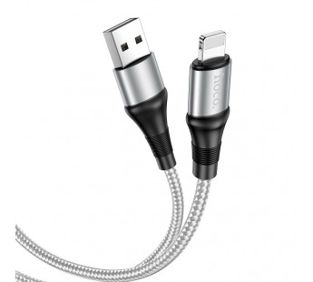 Кабель USB - Apple Lightning HOCO X50 Excellent  2.4A, 1m (серый)#1703081