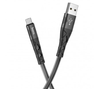 Кабель USB - Micro USB HOCO U105 2.4A, 1.2m (черный)#1703121