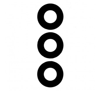 Стекло камеры для Xiaomi Redmi 9T (M2010J19SY) (комплект 3 шт.) Черный#2087519