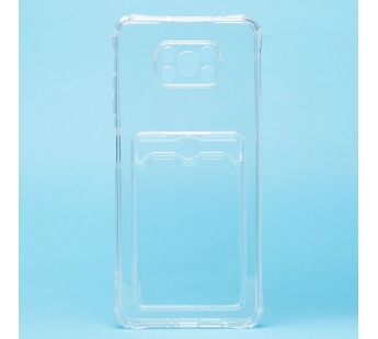 Чехол-накладка - SC276 с картхолдером для "Xiaomi Poco X3/Poco X3 Pro" (transparent) (206022)#1797284