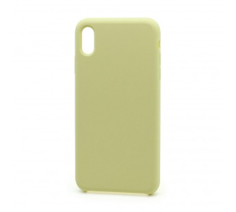Чехол Silicone Case без лого для Apple iPhone XS Max (051) светло желты#1705053