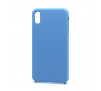 Чехол Silicone Case без лого для Apple iPhone XS Max (053) голубой#1705050