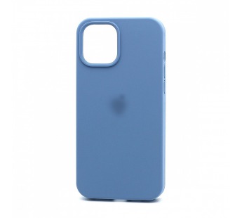 Чехол Silicone Case с лого для Apple iPhone 12 Pro Max/6.7 (полная защита) (024) синий#1752979