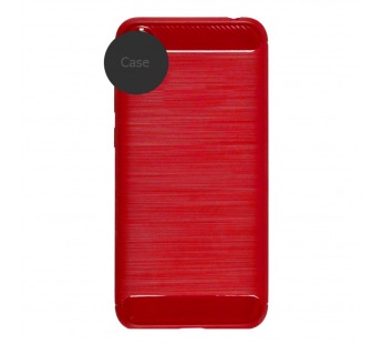                                         Чехол силиконовый Samsung S20 FE со вставками карбон красный*#1706264