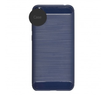                                         Чехол силиконовый Samsung S20 FE со вставками карбон синий*#1706266