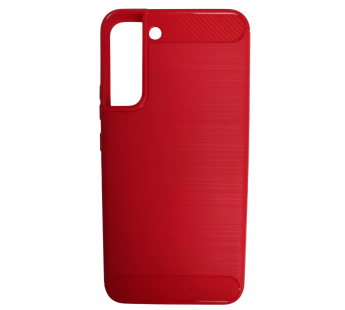                                         Чехол силиконовый Samsung S22 Plus со вставками карбон красный*#2130899