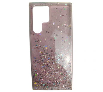                                         Чехол силиконовый Samsung S22 Ultra звездопад розовый*#2133748