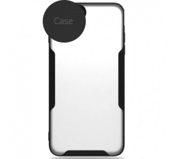                                         Чехол силикон-пластик Samsung S22 Plus прозрачный с окантовкой черный*#1707048