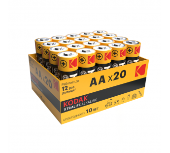 Элемент питания KODAK XTRALIFE  LR06-20 bulk XTRALIFE Alkaline#1707712