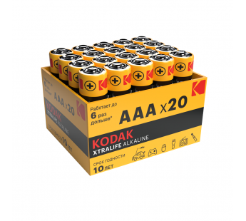 Элемент питания KODAK XTRALIFE  LR03-20 bulk XTRALIFE Alkaline#1707713