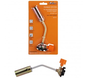 Горелка газовая AIRLINE на цанговый баллон, ручной поджигЮ 20*6#2077307