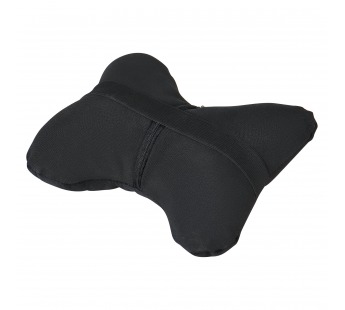 Подушка-косточка на подгол. " Алькантара" ткань, 1шт., черная#2023390