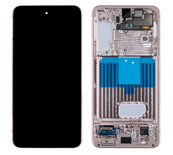Дисплей для Samsung Galaxy S22 (S901B) модуль с рамкой Розовый - OR (SP)#1809331