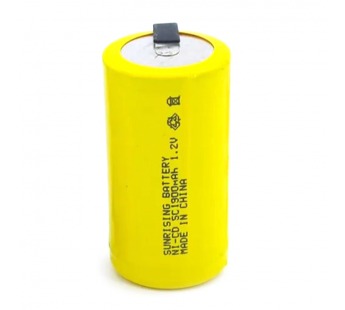 Аккумулятор SC1900mAh, 1,2V Ni-Cd (D=23, L=43) с лепестками "Sunrising"#1765818