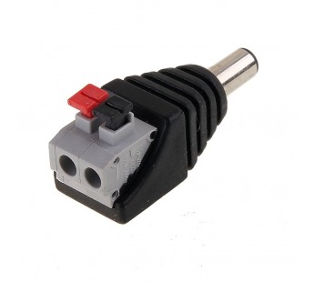 Разъем питания, штекер FW-16 "папа" DC 2,1х5,5 пружинный зажим, шт#2064978