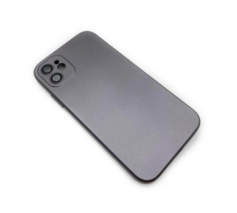Чехол iPhone 11 (Glass Camera) Силикон 1.5mm Серый#1712757
