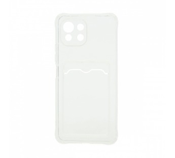 Чехол с кармашком для Xiaomi 11 Lite прозрачный (001)#1771041